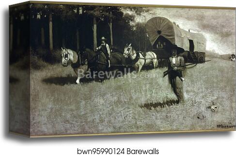 Scouting With Daniel Boone by Norman Rockwell, Canvas Print