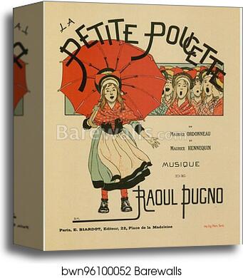 L'opérette "la Petite Poucette" by Louis-Maurice Boutet De Monvel, Canvas Print