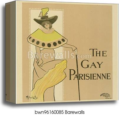 The Gay Parisienne by Fred Hyland And Leigh Ellis, Canvas Print The Gay Parisienne by Fred Hyland And Leigh Ellis, Canvas Print