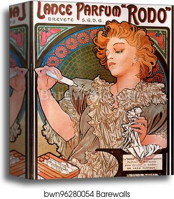 Lance Parfum 'Rodo' by Alphonse Mucha, Canvas Print