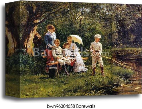 On a Hot Day by Vladimir Makovsky, Canvas Print