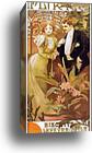 Flirt - Biscuits Lefevre-Utile by Alphonse Mucha, Canvas Print