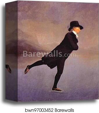 Portrait of The Reverend Robert Walker Skating by Sir Henry Raeburn, Canvas Print