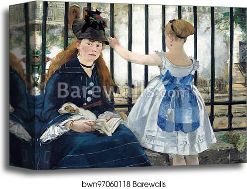 The Railway by Édouard Manet, Canvas Print