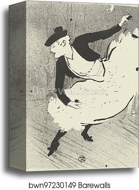 Edmée Lescot by Henri De Toulouse-Lautrec, Canvas Print