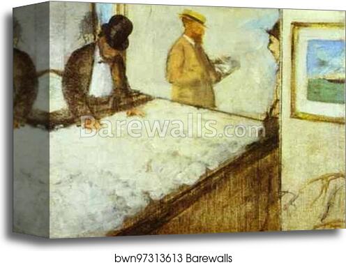 Cotton Dealers in New Orleans by Edgar Degas, Canvas Print Cotton Dealers in New Orleans by Edgar Degas, Canvas Print