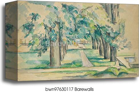 Avenue of Chestnut Trees at the Jas de Bouffan by Paul Cézanne, Canvas Print