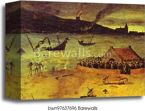 The Triumph of Death. Detail by Pieter Bruegel The Elder, Canvas Print