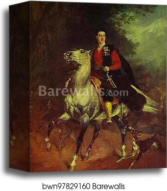 Portrait of A. N. Demidov, Prince of San-Donato by Karl Brulloff, Canvas Print