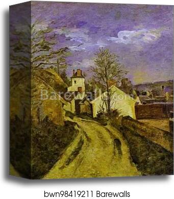 Dr. Gachet's House at Auvers by Paul Cézanne, Canvas Print Dr. Gachet's House at Auvers by Paul Cézanne, Canvas Print