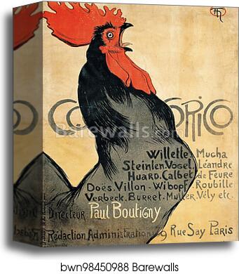 Cocorico by Théophile Steinlen, Canvas Print