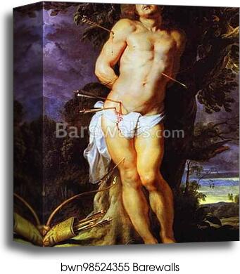 St. Sebastian by Peter Paul Rubens, Canvas Print