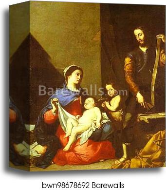 The Holy Family by Jusepe De Ribera, Canvas Print
