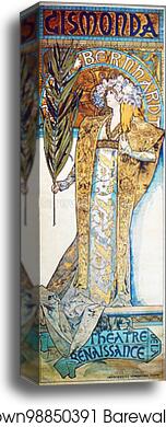 Gismonda by Alphonse Mucha, Canvas Print