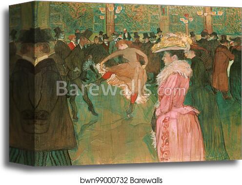 At the Moulin Rouge: The Dance by Henri De Toulouse-Lautrec, Canvas Print At the Moulin Rouge: The Dance by Henri De Toulouse-Lautrec, Canvas Print